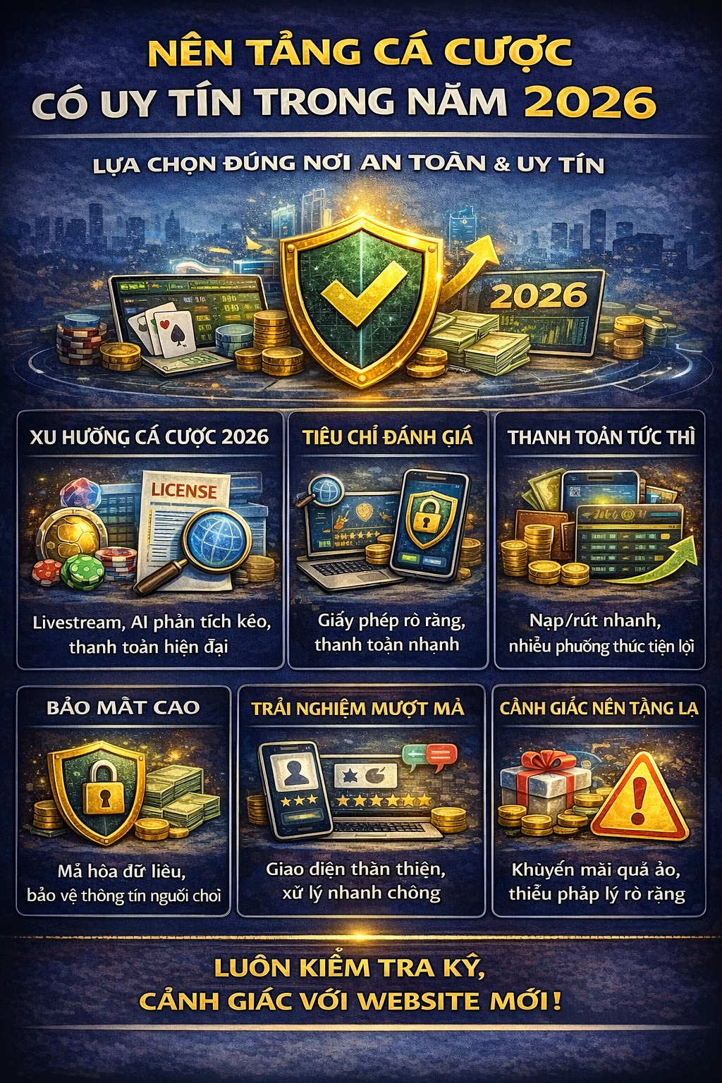 Nền tảng cá cược uy tín 2026